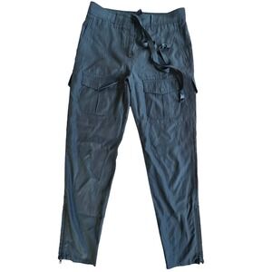 Rag & Bone‎ Black Cargo Pants Women Size 2 Ankle Zipper